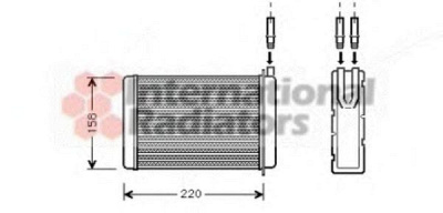 VAN WEZEL 43006090 -  Теплообменник, отопление салона